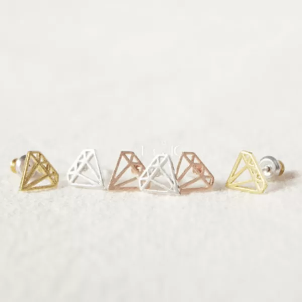 PENDIENTE DIAMANTE GEOMÉTRICO