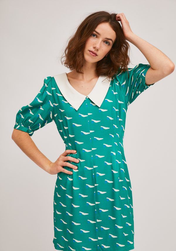 VESTIDO   ESTAMPADO ZAPATOS - Imagen 2
