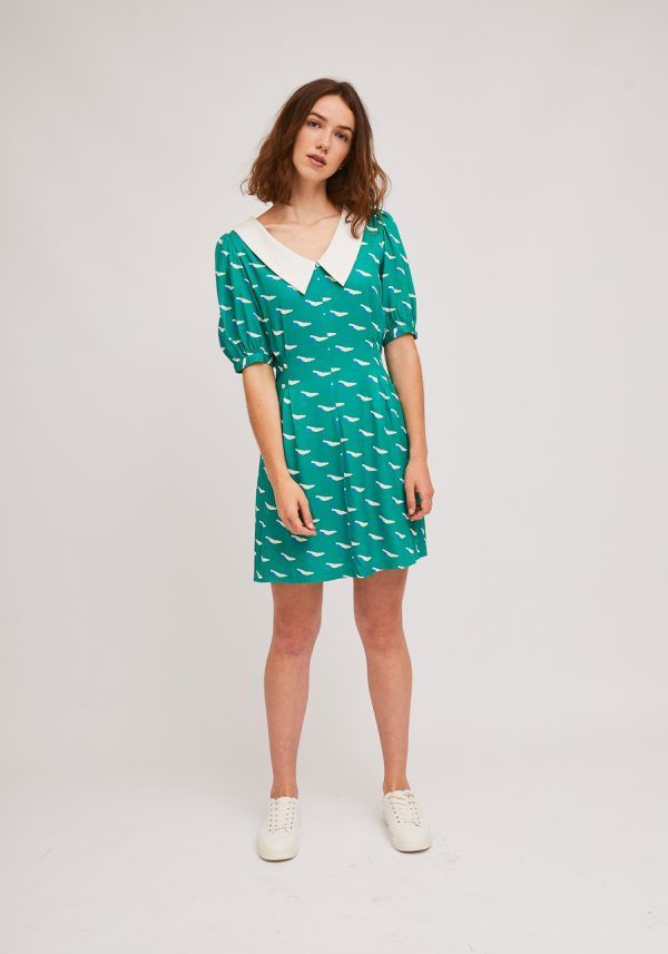 VESTIDO   ESTAMPADO ZAPATOS - Imagen 5