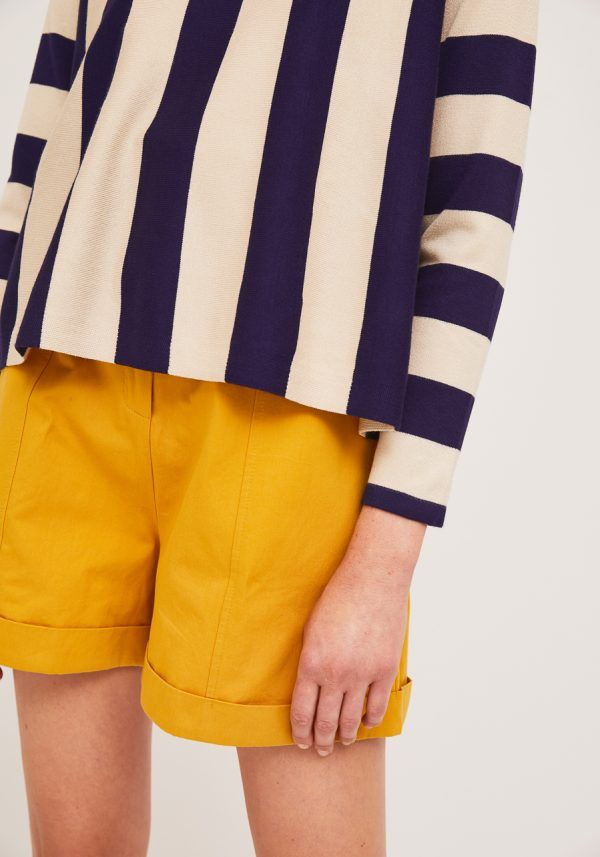 JERSEY DE RAYAS AZUL Y BEIGE - Imagen 3