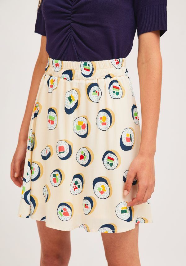 FALDA ESTAMPADO SUSHI CREMA - Imagen 2