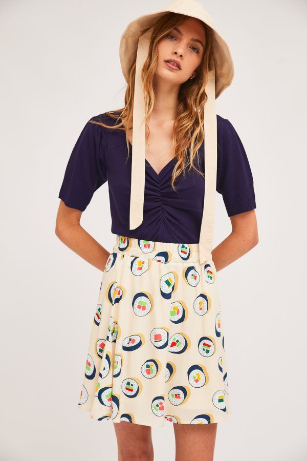 FALDA ESTAMPADO SUSHI CREMA - Imagen 3