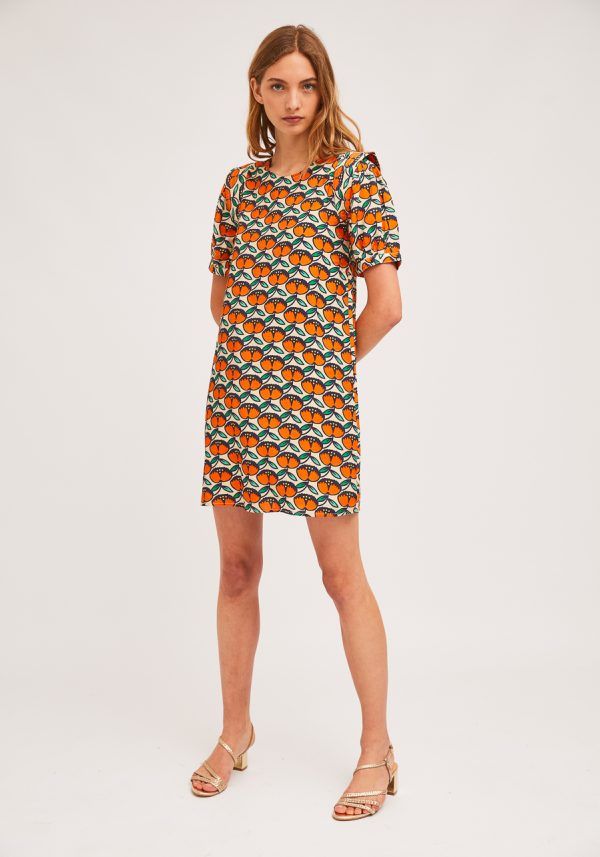 VESTIDO CAMISERO MANDARINAS - Imagen 2