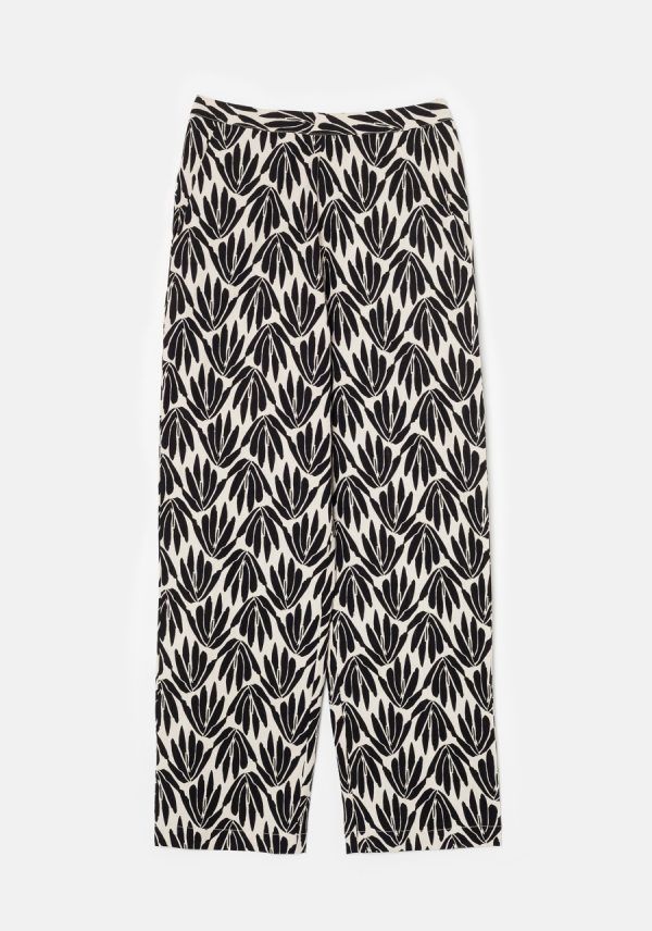 PANTALON ESTAMPADO BLANCO Y NEGRO