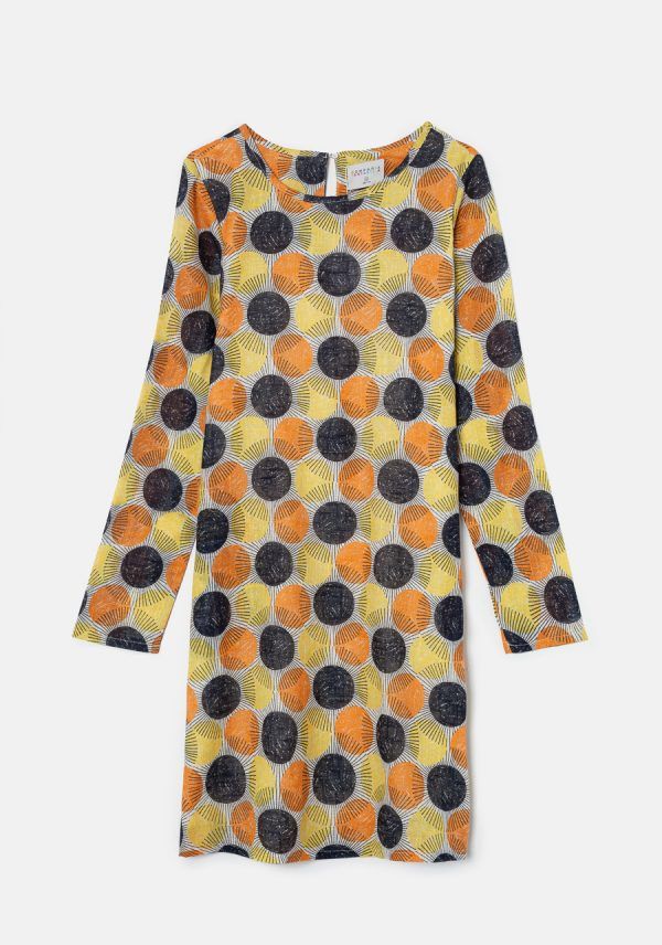 VESTIDO MIDI AMARILLO - Imagen 6