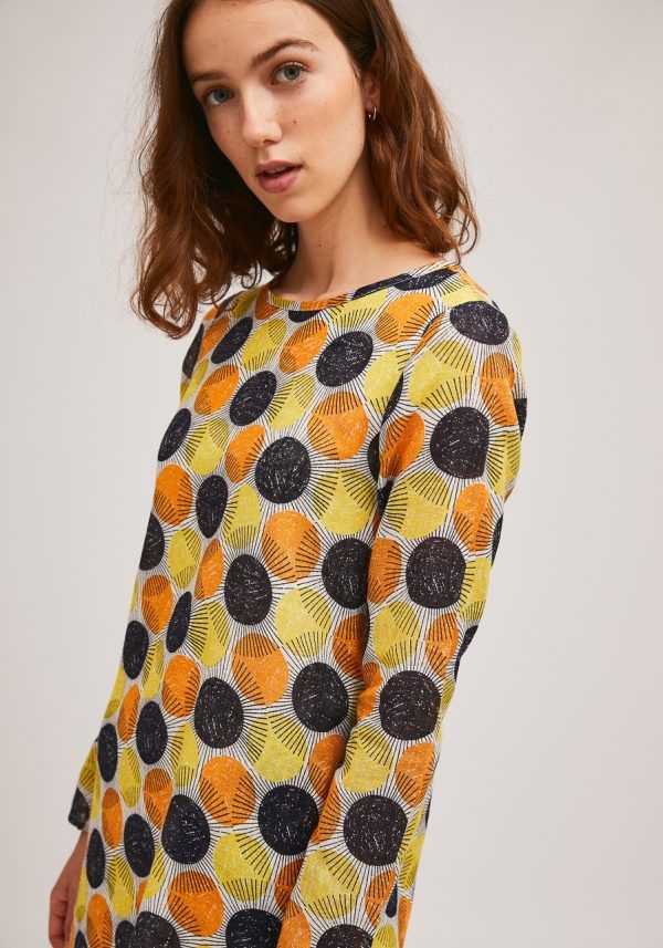 VESTIDO MIDI AMARILLO - Imagen 5