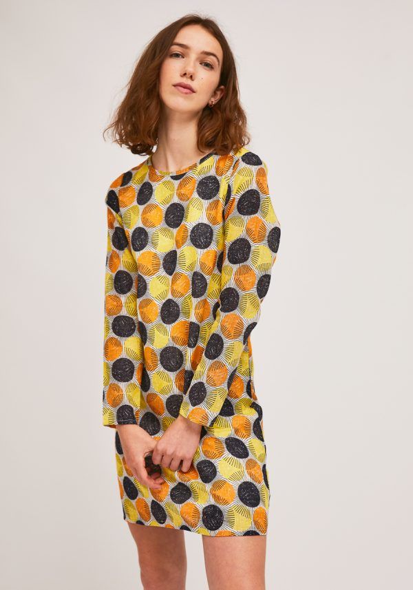 VESTIDO MIDI AMARILLO - Imagen 3