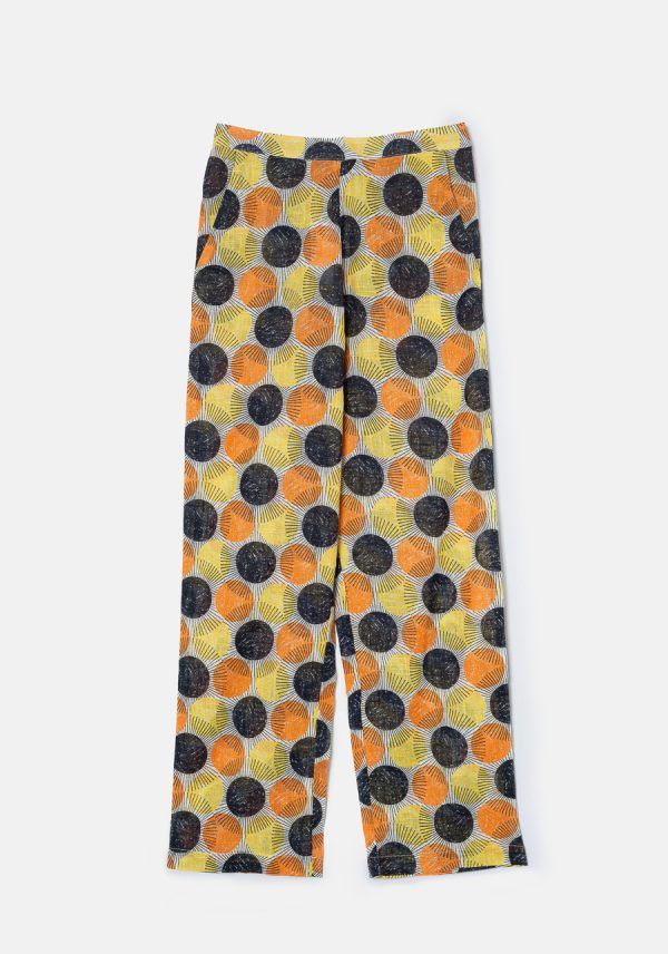 PANTALON AMARILLO TOPOS