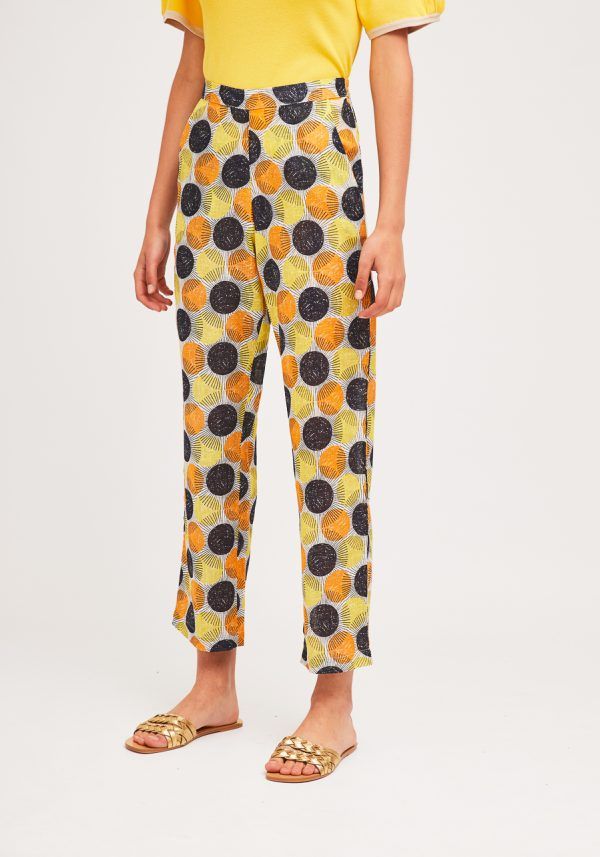 PANTALON AMARILLO TOPOS