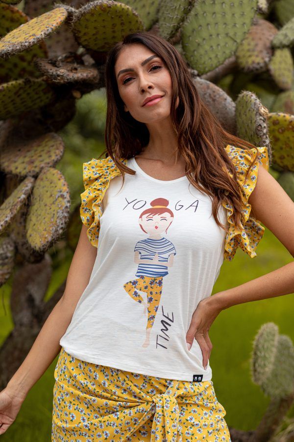 CAMISETA ESTAMPADO YOGA