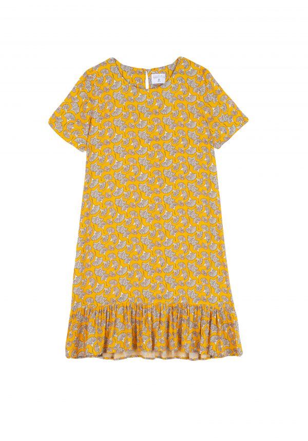 VESTIDO MIDI ESTAMPADO ABANICOS - Imagen 6