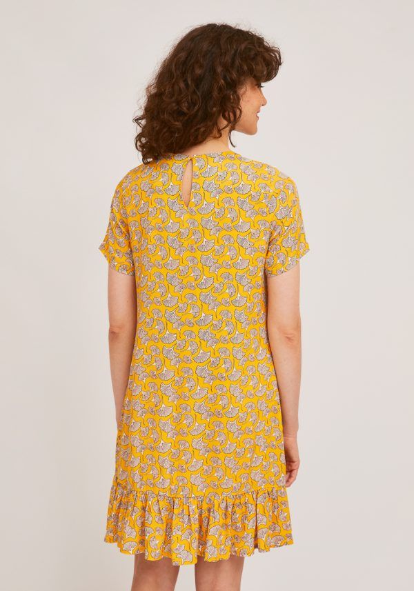 VESTIDO MIDI ESTAMPADO ABANICOS - Imagen 5