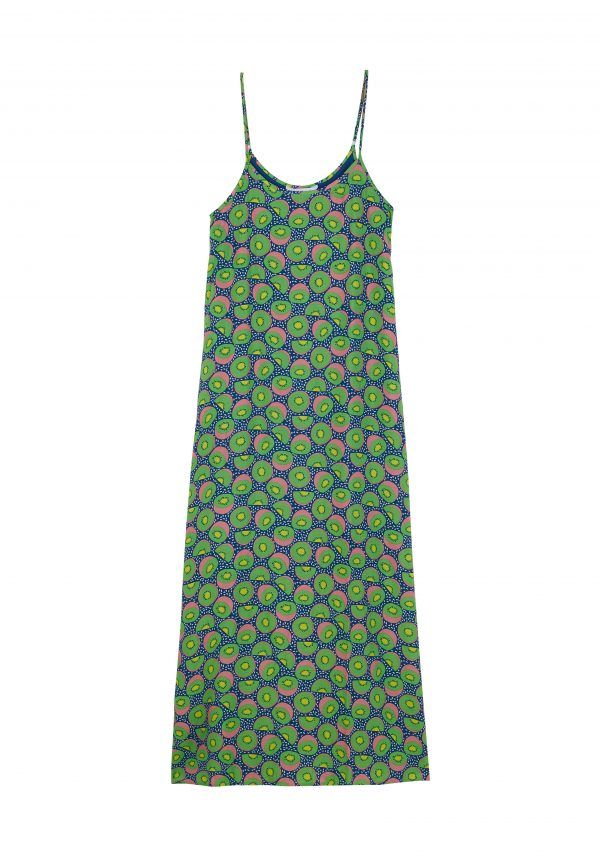 VESTIDO DE ESTAMPADO KIWIS LARGO