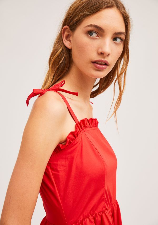 VESTIDO ROJO DE TIRANTES - Imagen 3