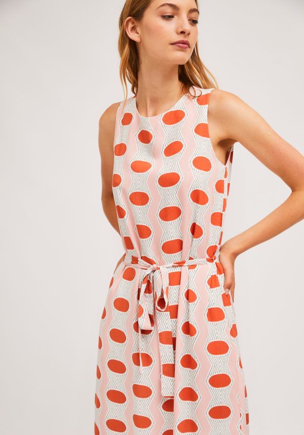 VESTIDO CON ESTAMPADO GEOMETRICO - Imagen 3