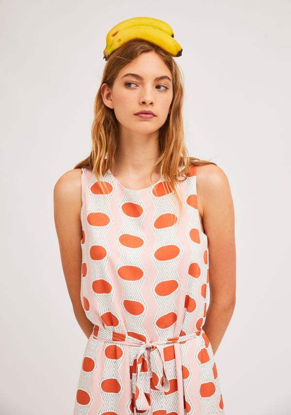 VESTIDO CON ESTAMPADO GEOMETRICO - Imagen 2