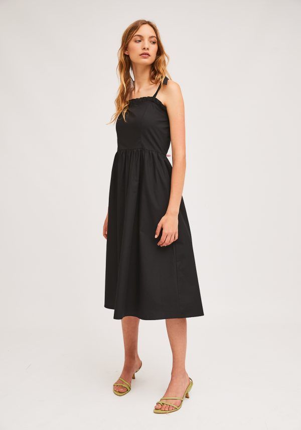 VESTIDO NEGRO DE TIRANTES - Imagen 2