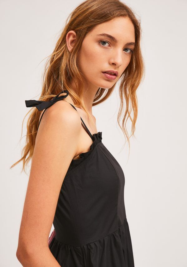 VESTIDO NEGRO DE TIRANTES - Imagen 4