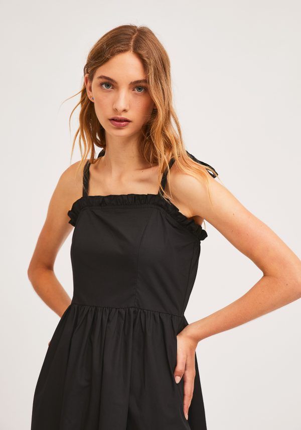 VESTIDO NEGRO DE TIRANTES - Imagen 5