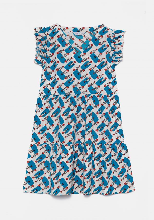VESTIDO CON ESTAMPADO DE PECES - Imagen 6