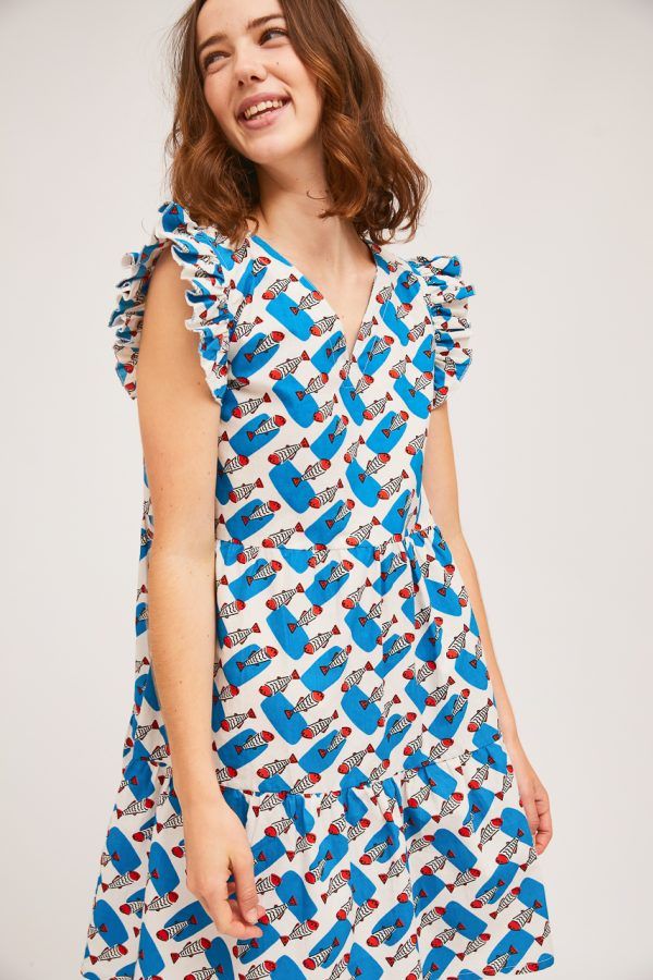 VESTIDO CON ESTAMPADO DE PECES - Imagen 3