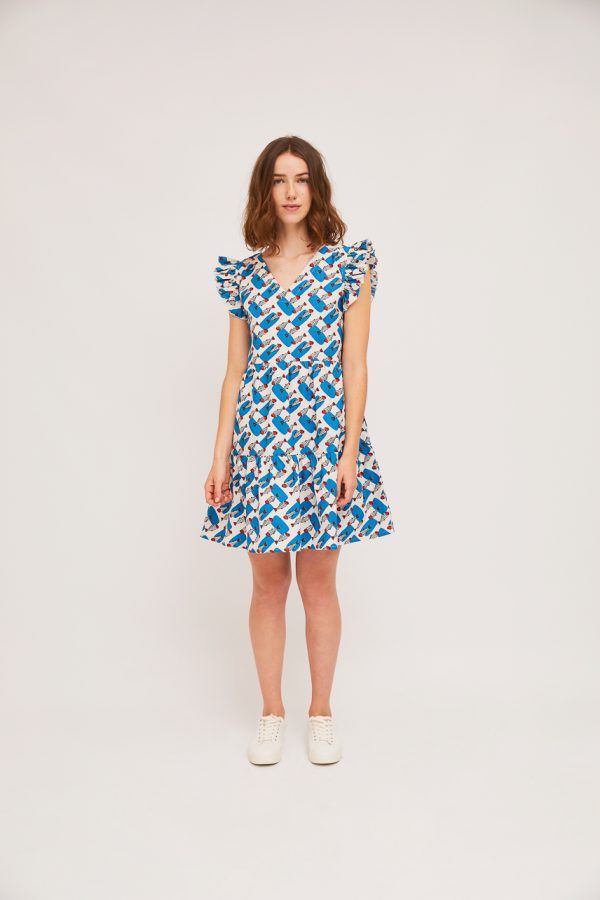 VESTIDO CON ESTAMPADO DE PECES - Imagen 2