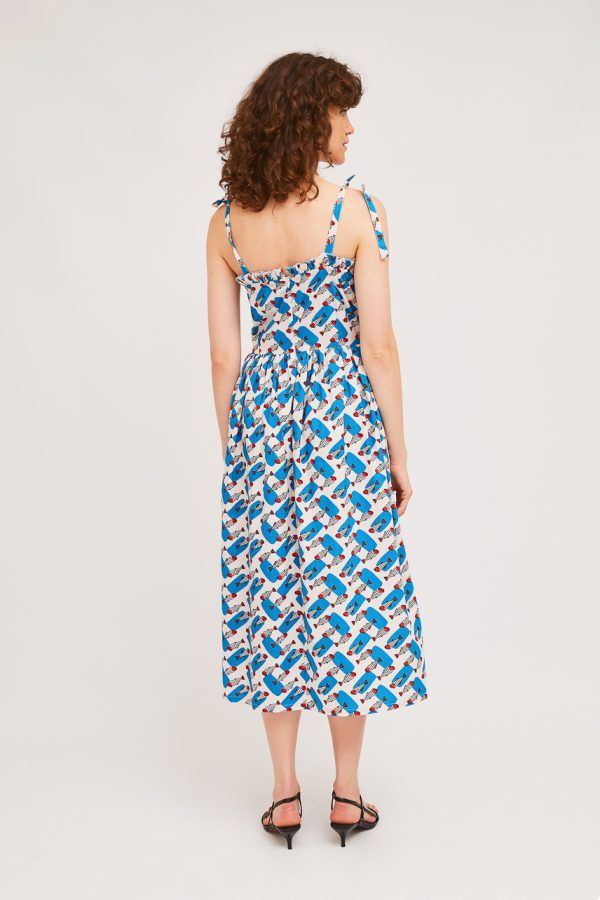 VESTIDO LARGO CON ESTAMPADO DE PECES - Imagen 2
