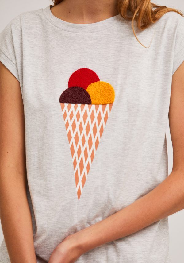 CAMISETA GRIS HELADO