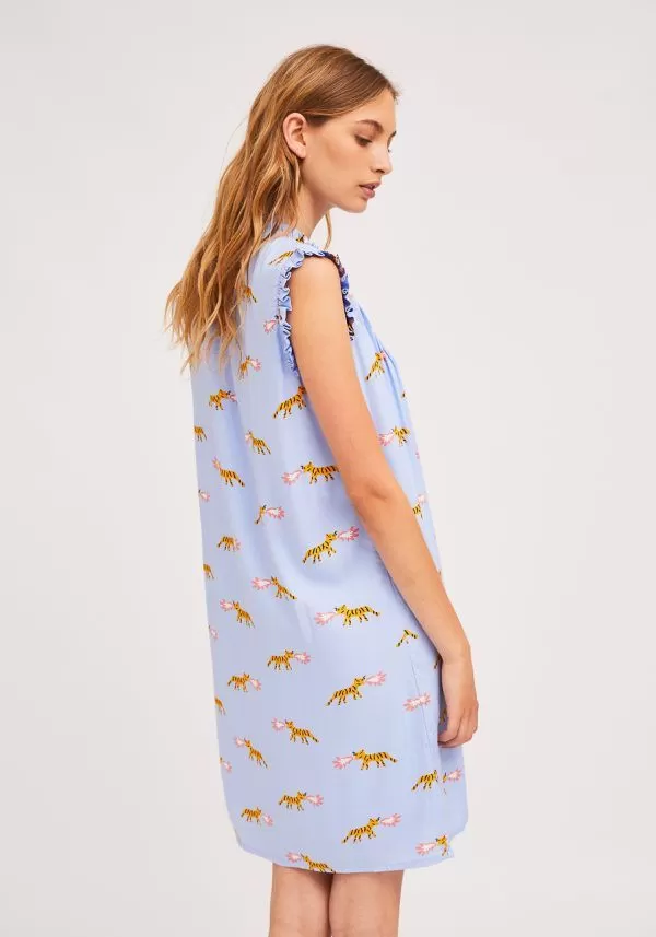 VESTIDO ESTAMPADO TIGRES
