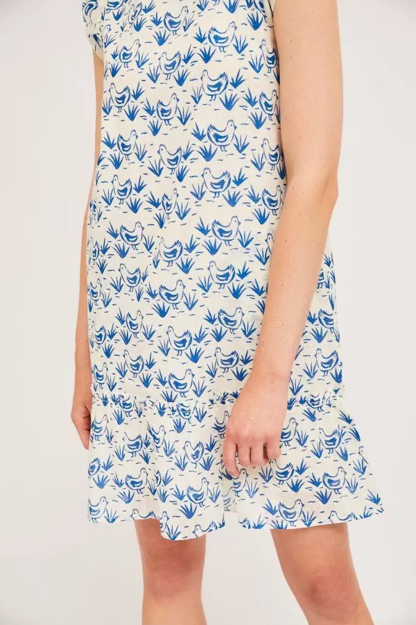 VESTIDO ESTAMPADO DE POLLITOS