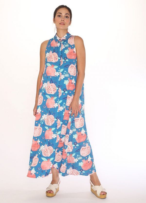 POMEGRANATE LONG DRESS - Imagen 3