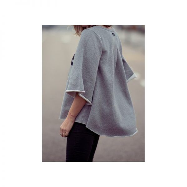 SUDADERA VIVE AMA GRIS - Imagen 3