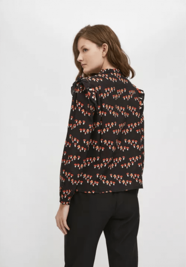 CAMISA  ESTAMPADO DE SETAS - Imagen 4