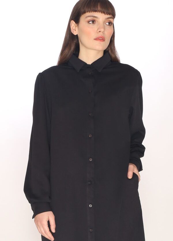 CLEAN SHIRT DRESS BLACK - Imagen 2