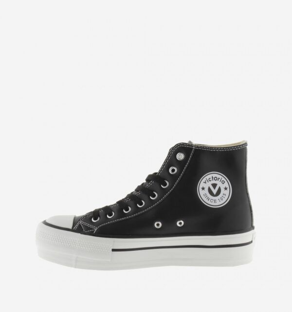 BOTA VICTORIA NEGRA PIEL VEGANA - Imagen 2