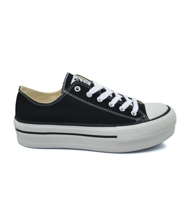 ZAPATILLAS VICTORIA NEGRA LONA - Imagen 2