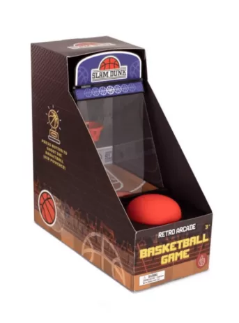 Retro Basket Ball Mini Arcade Machine. Divertida maquina Arcade para jugar a baloncesto. Reta tus amigos a conseguir la mayor puntuación. 