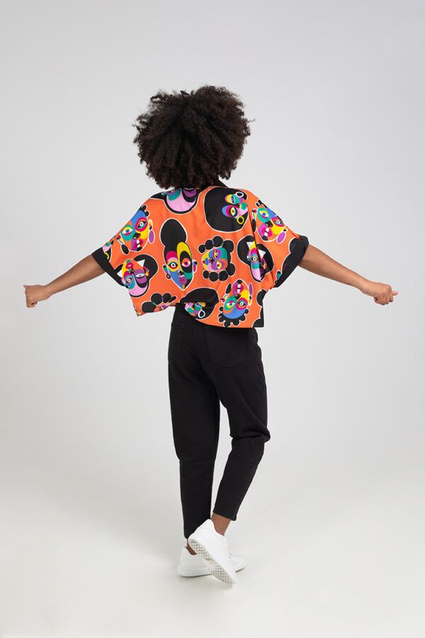 Camisa Oversize Crop - Imagen 3