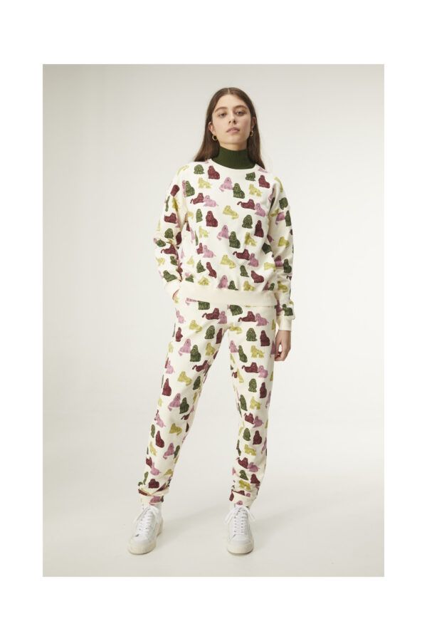 SUDADERA DE FELPA CON ANIMAL PRINT DE PERROS - Imagen 3