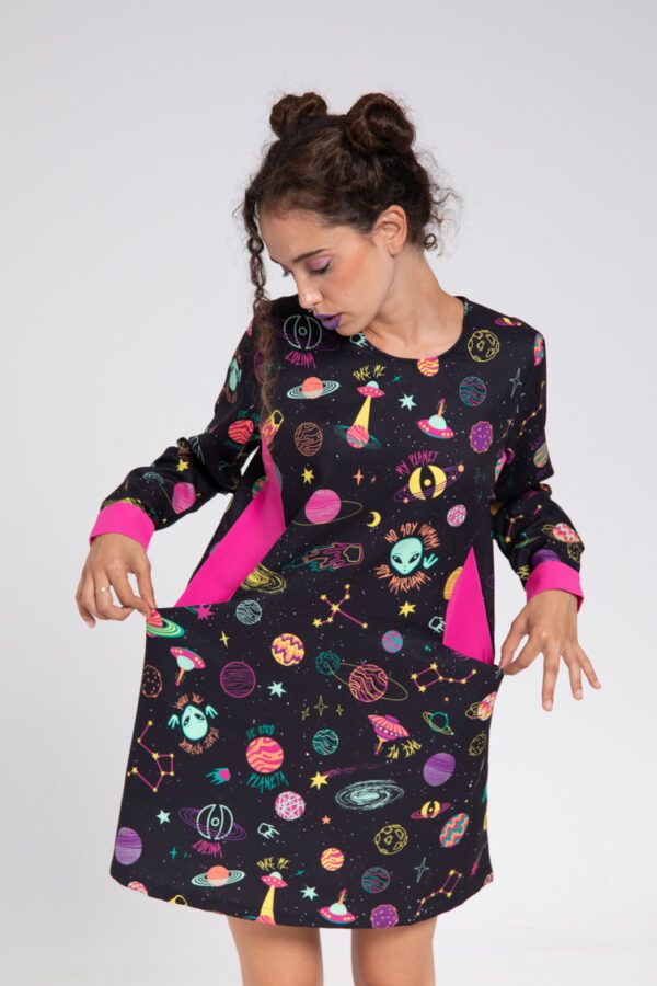 Vestido Corte A Bolsillos - De Otro Planeta