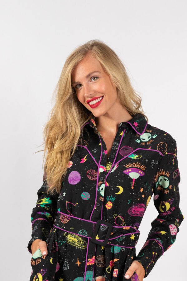 Vestido Cowboy Cinturón - De Otro Planeta - Imagen 2