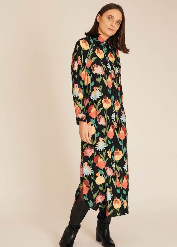 WOMEN IN FLOWERS MIDI DRESS - Imagen 2
