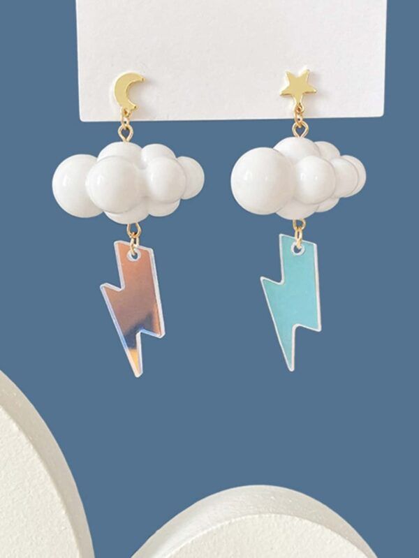 PENDIENTES NUBES AZUL