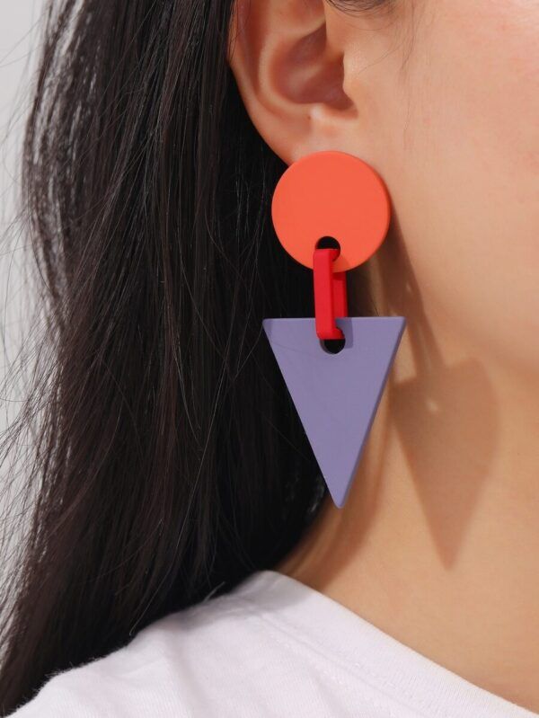 PENDIENTES AZUL Y NARANJA