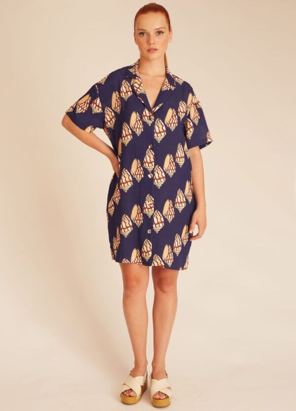 CONCH BUTTONED DRESS - Imagen 2