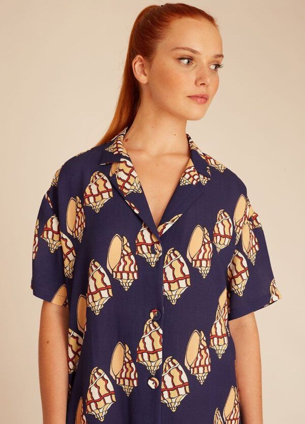 CONCH BUTTONED DRESS - Imagen 3