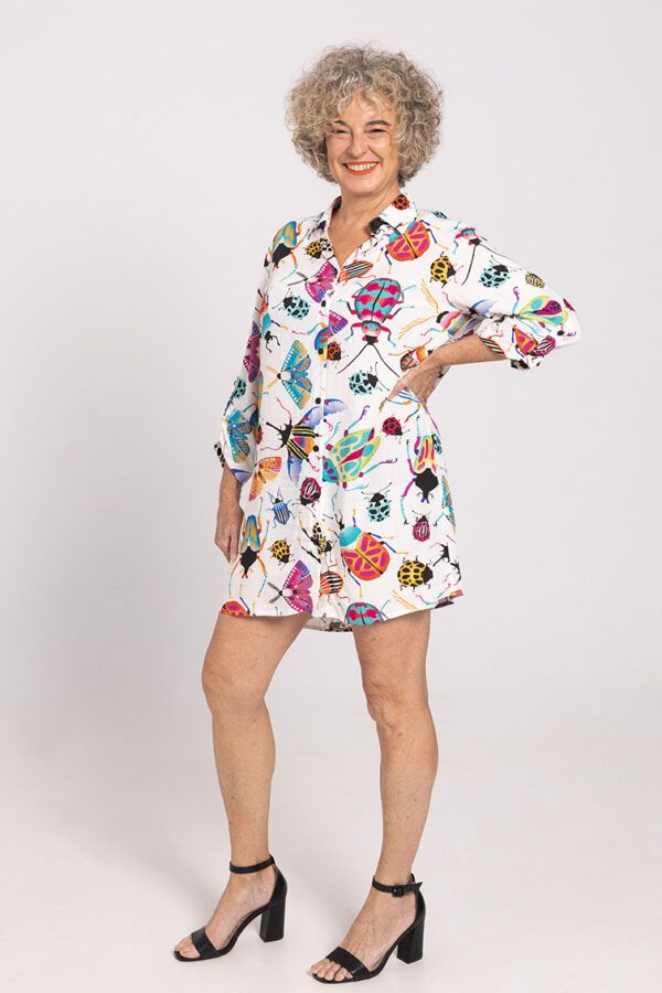 Vestido Camisero Mini - Contigo SI, BICHO