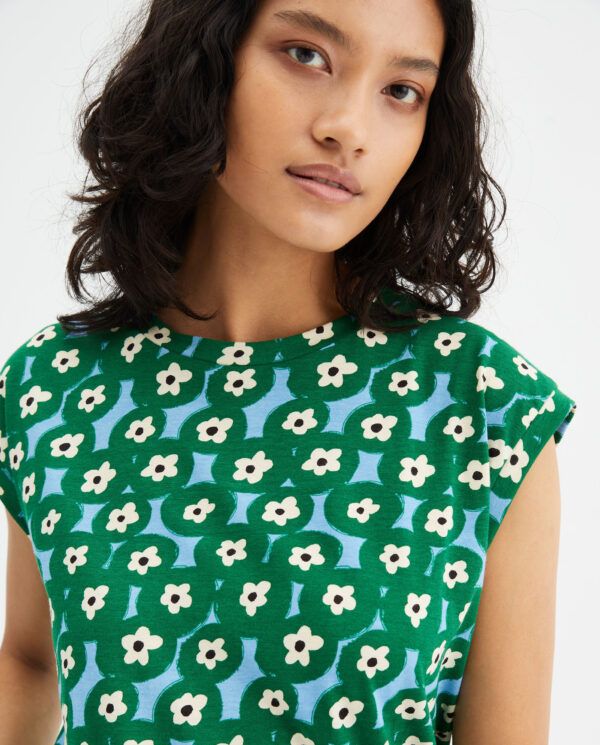 CAMISETA SIN MANGAS CON ESTAMPADO FLORAL - Imagen 4