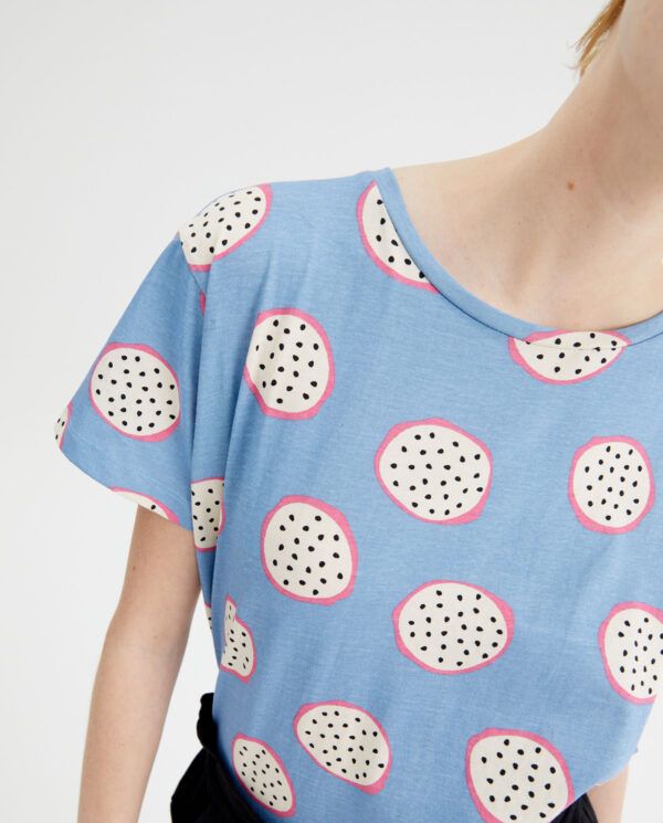 CAMISETA ALGODON ESTAMPADO LUNARES - Imagen 3