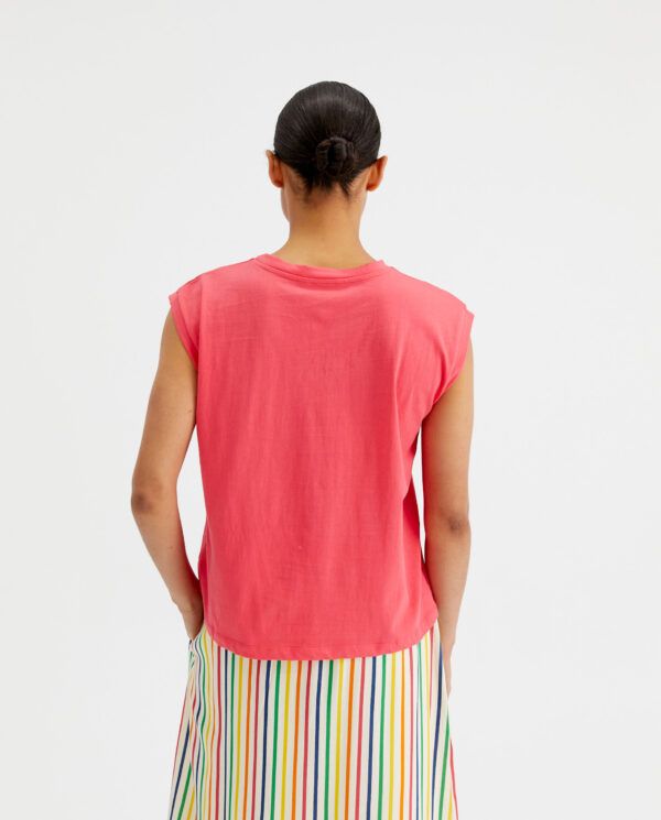 CAMISETA DE ALGODON CON ESTAMPADO PALMERAS - Imagen 3